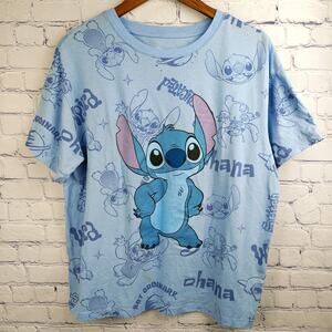 Disney Stitch Big Stitch Graphic Shirt all over print Ohana size large